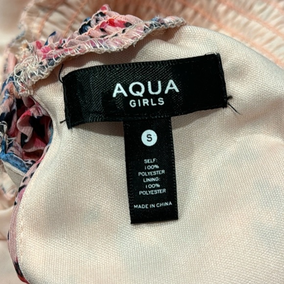 Aqua Girls Girls Dress Pink Blue and Black Size Small - Picture 3 of 3